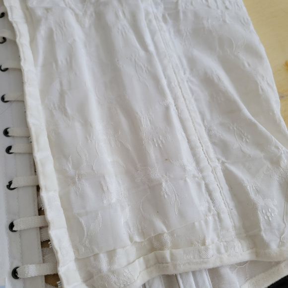 Vintage Sears Fan Corsette Gorgeous Lace Up Waist Trainer Support Cosplay - Picture 14 of 16